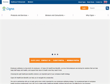 Tablet Screenshot of cigna.co.uk